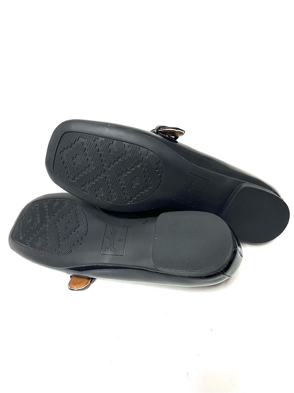 NWOB Zodiac Indira Square Toe Black Patent Mary Jane Flats - Sz 6 - Picture 6 of 8